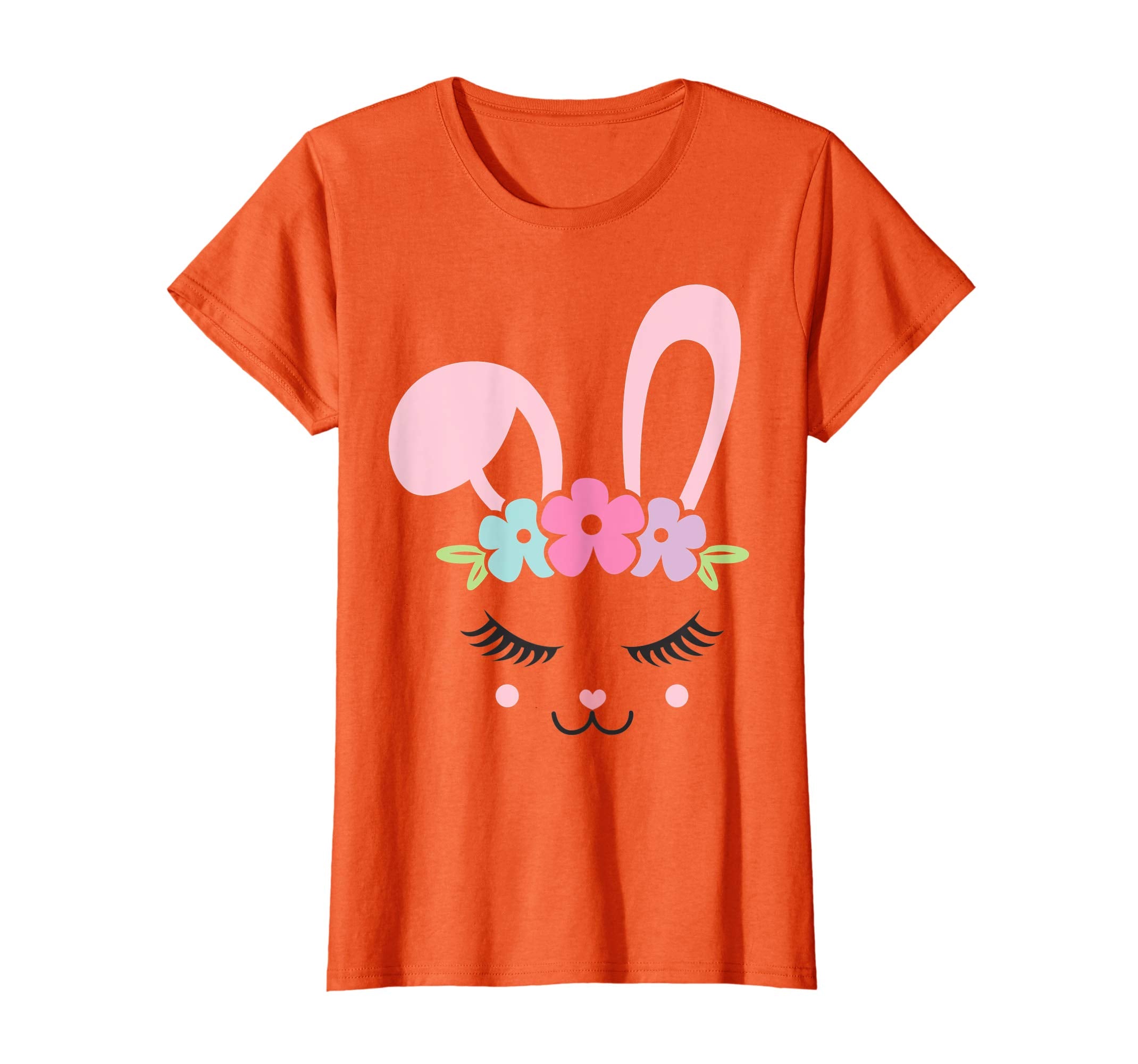 Floral Bunny Face Cute Rabbit Easter Gift Shirt