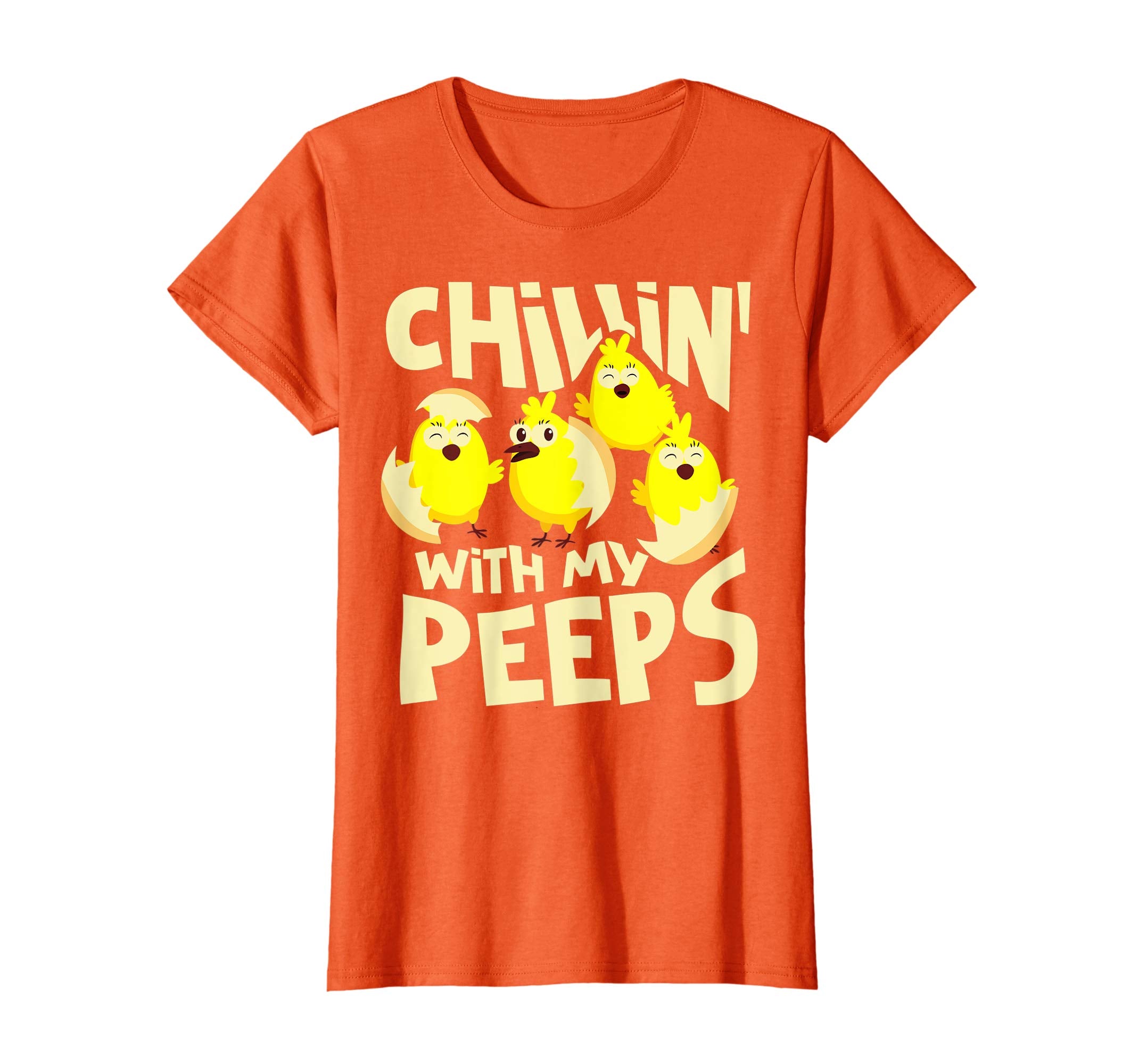 Chillin' With My Peeps Shirt | Funny Easter Chicks Gift