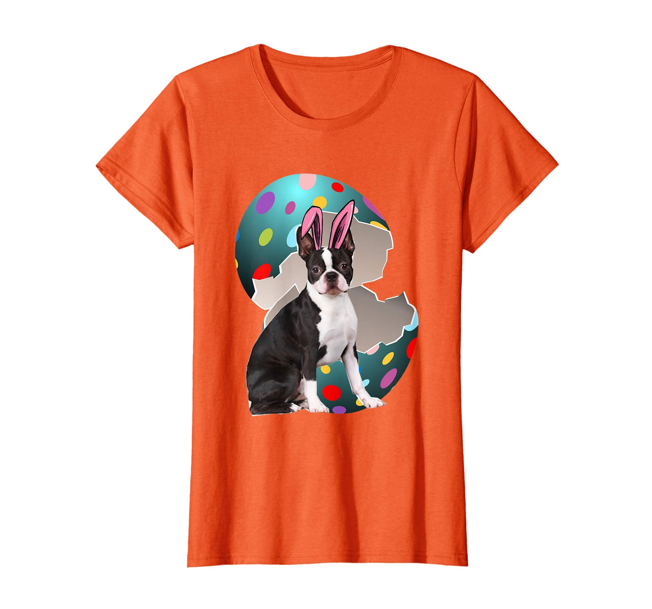 Boston Terrier Dad Mom Easter Day Gift T shirt