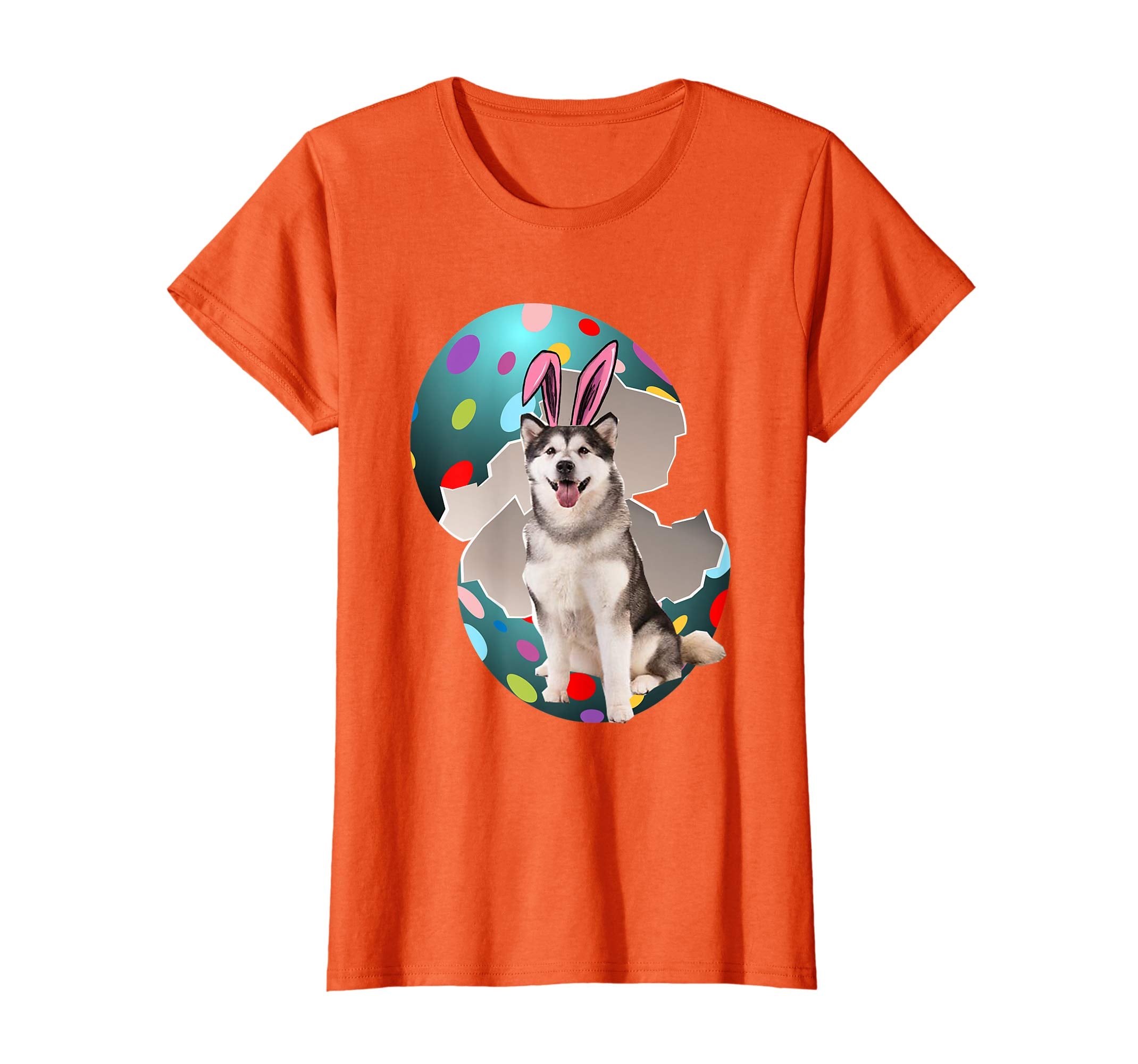 Alaskan Malamute Dad Mom Easter Day Gift T shirt