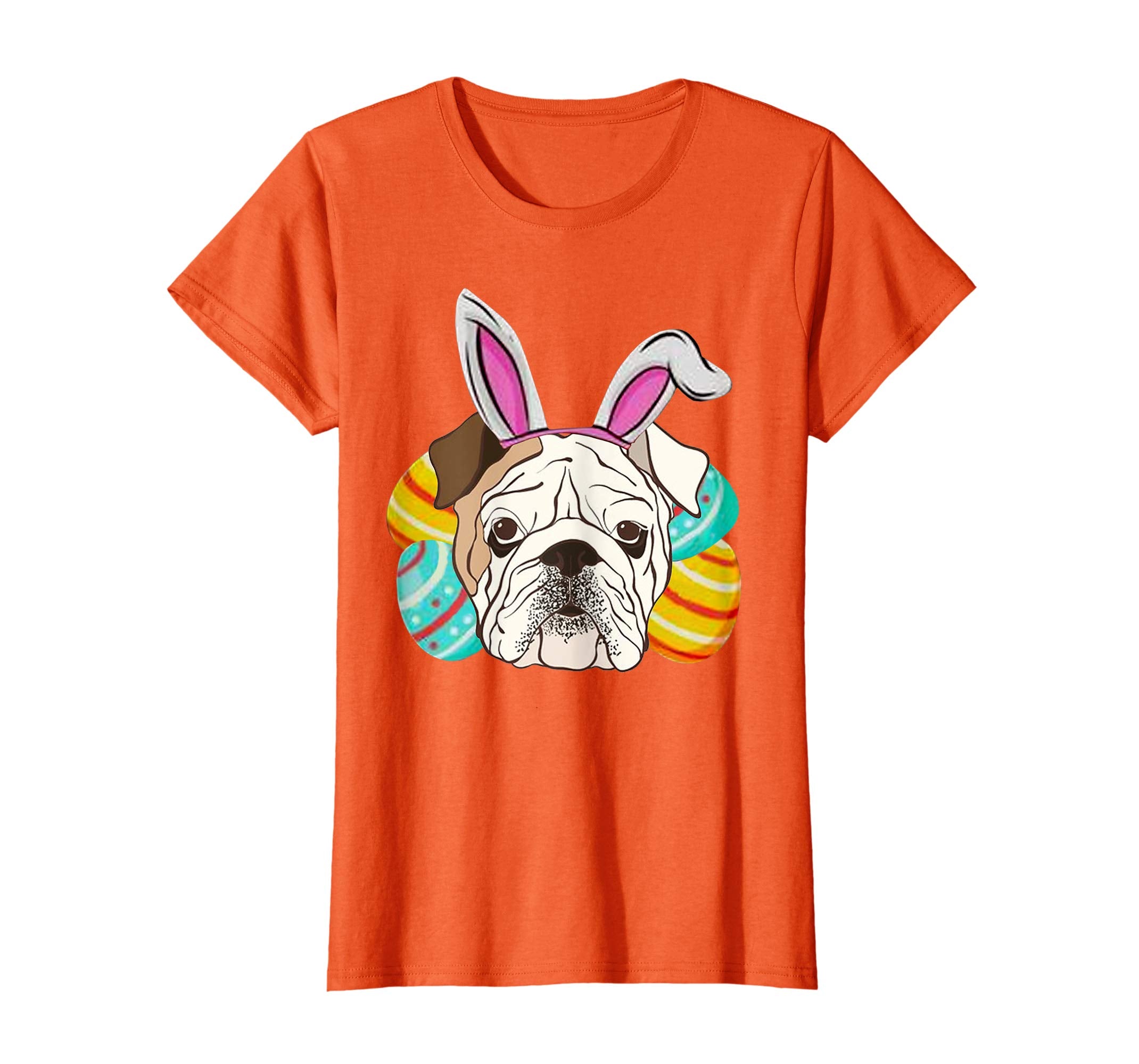 Bulldog Easter Bunny Lover T-Shirt Funny Costume Gift Tee