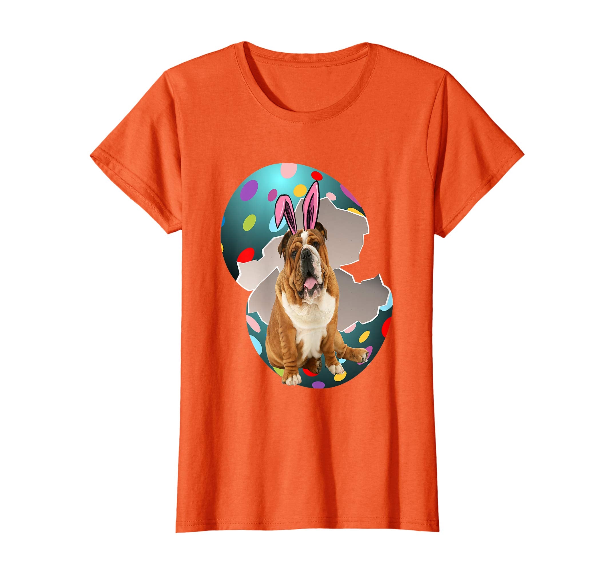 English Bulldog Dad Mom Easter Day Gift T shirt