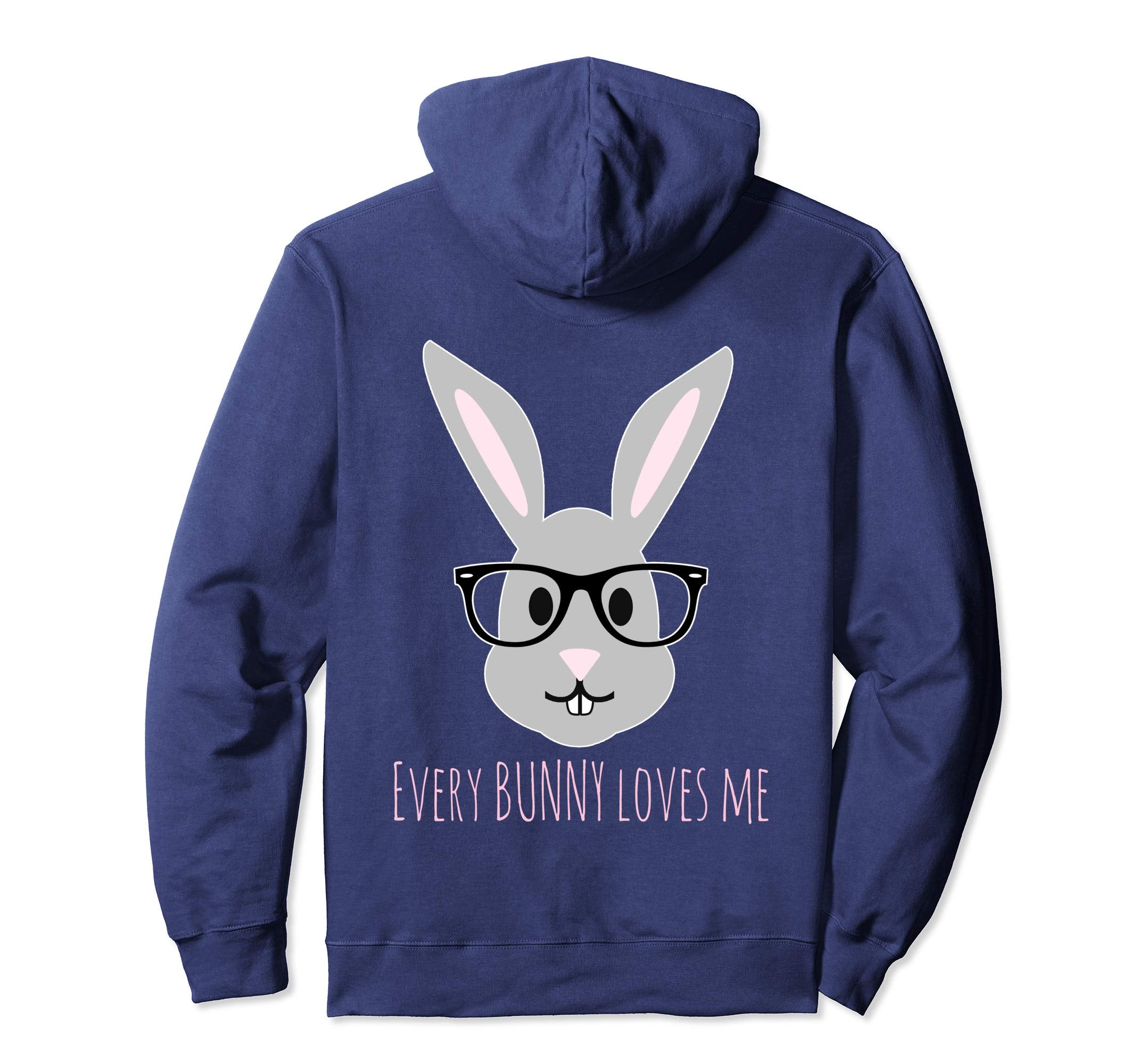 Happy Easter Shirt Bunny Head with Glasses Hoody Hoodie