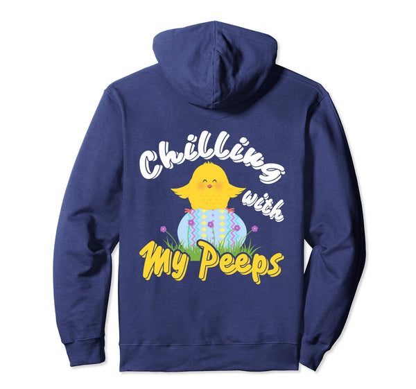Easter Shirt for Boys Girls Chilling with My Peeps hoodie