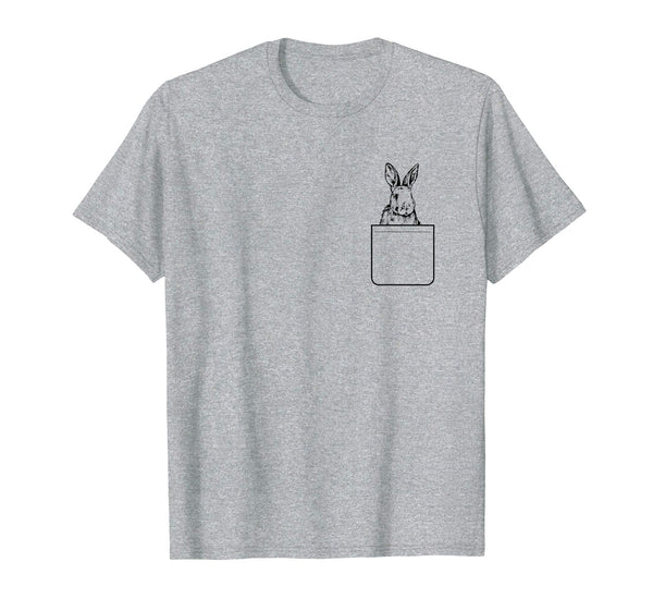Bunny In Your Pocket Animal Easter Rabbit Kids Tshirt