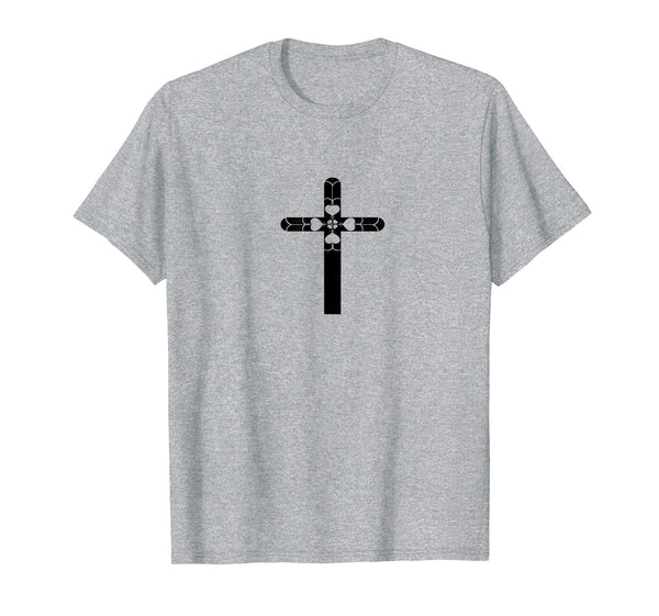 Christian Love Heart Cross Inspirational Easter Tee Shirt