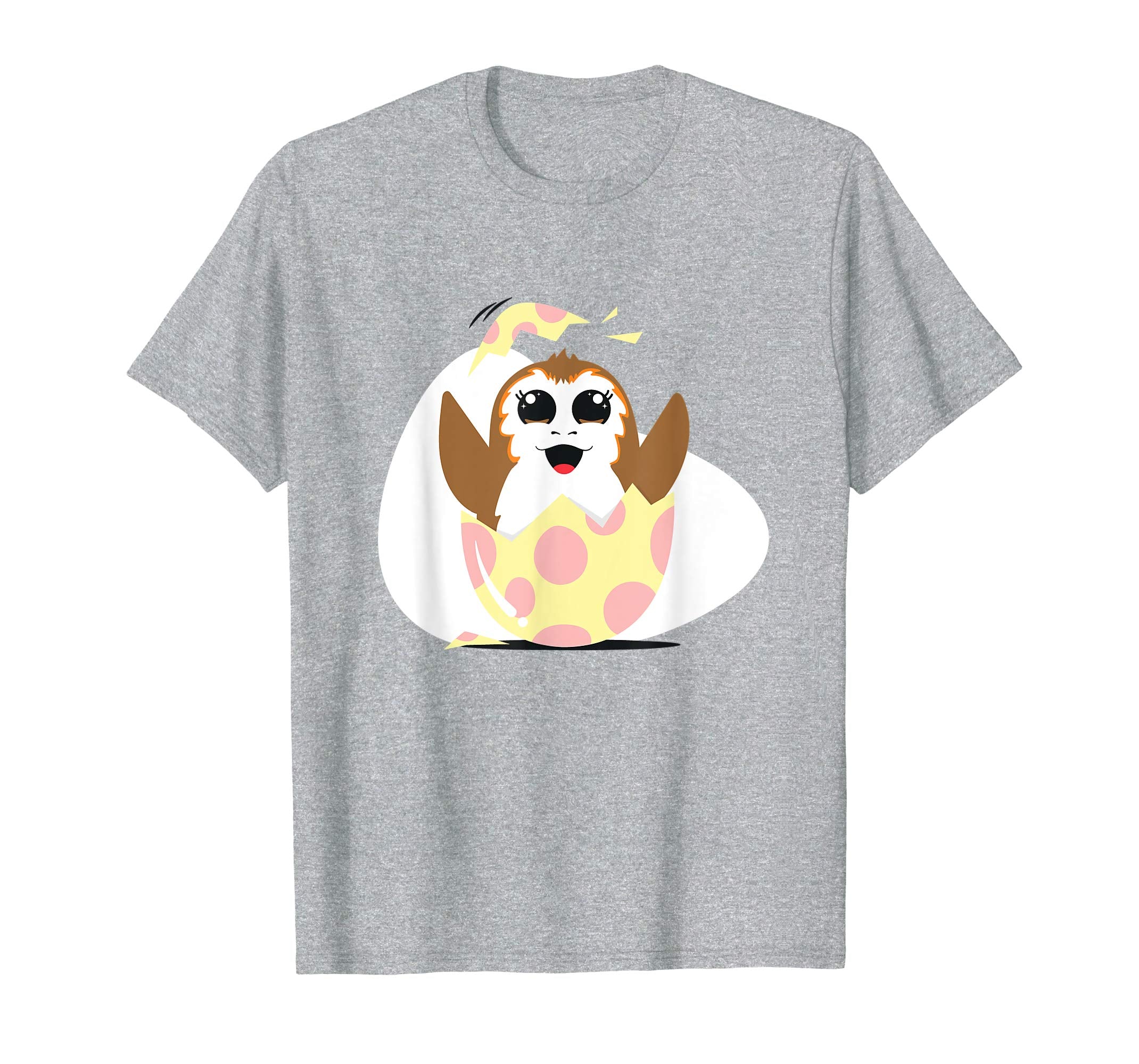 Star Wars Porg Cartoon Hatching from Easter Egg T-Shirt