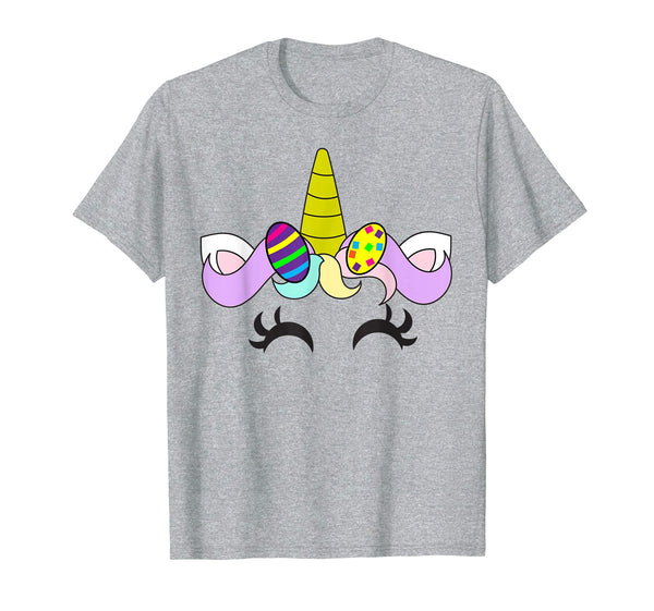 Easter Unicorn Girl Shirt | Cute Easter Painted Eggs Gift