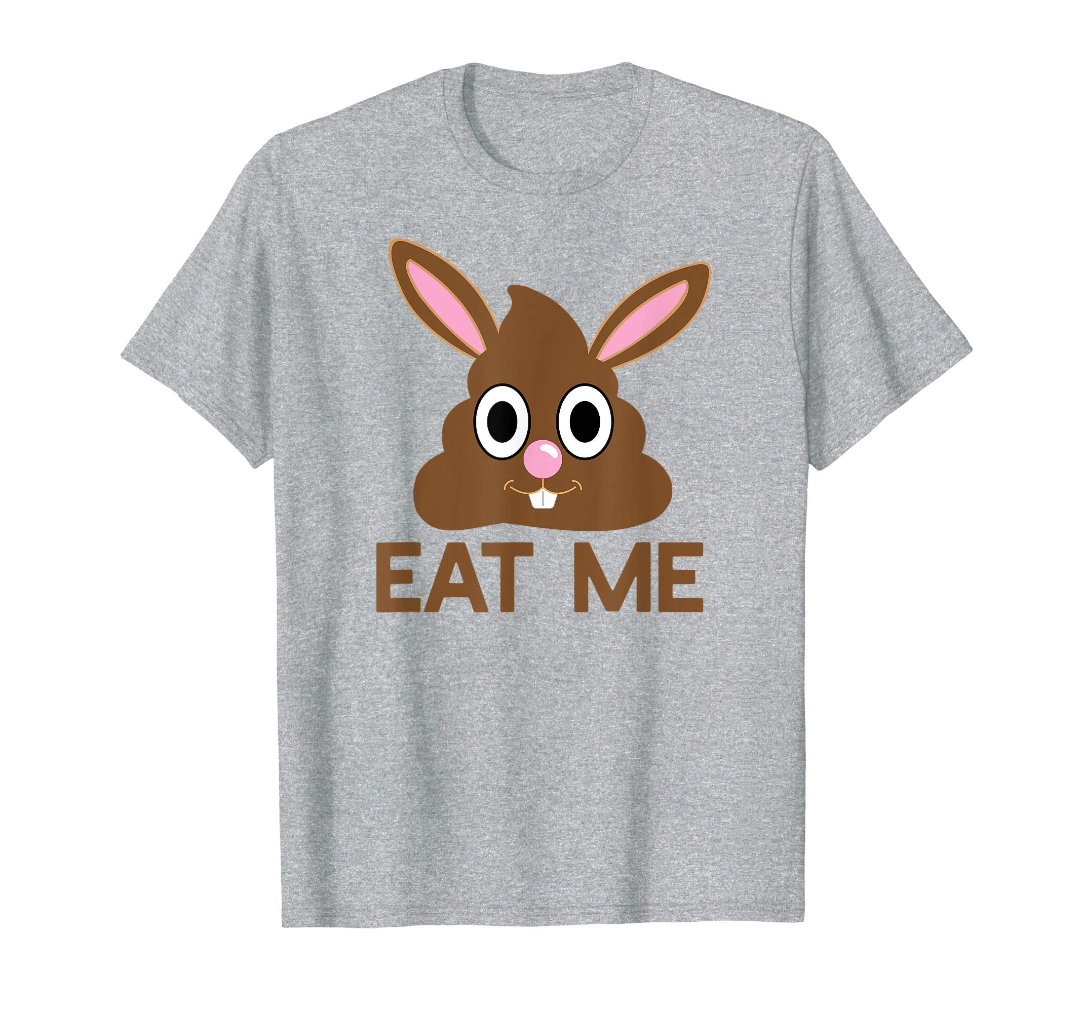 EAT ME Chocolate Easter Bunny T-Shirt Poop Poo Funny Emoji