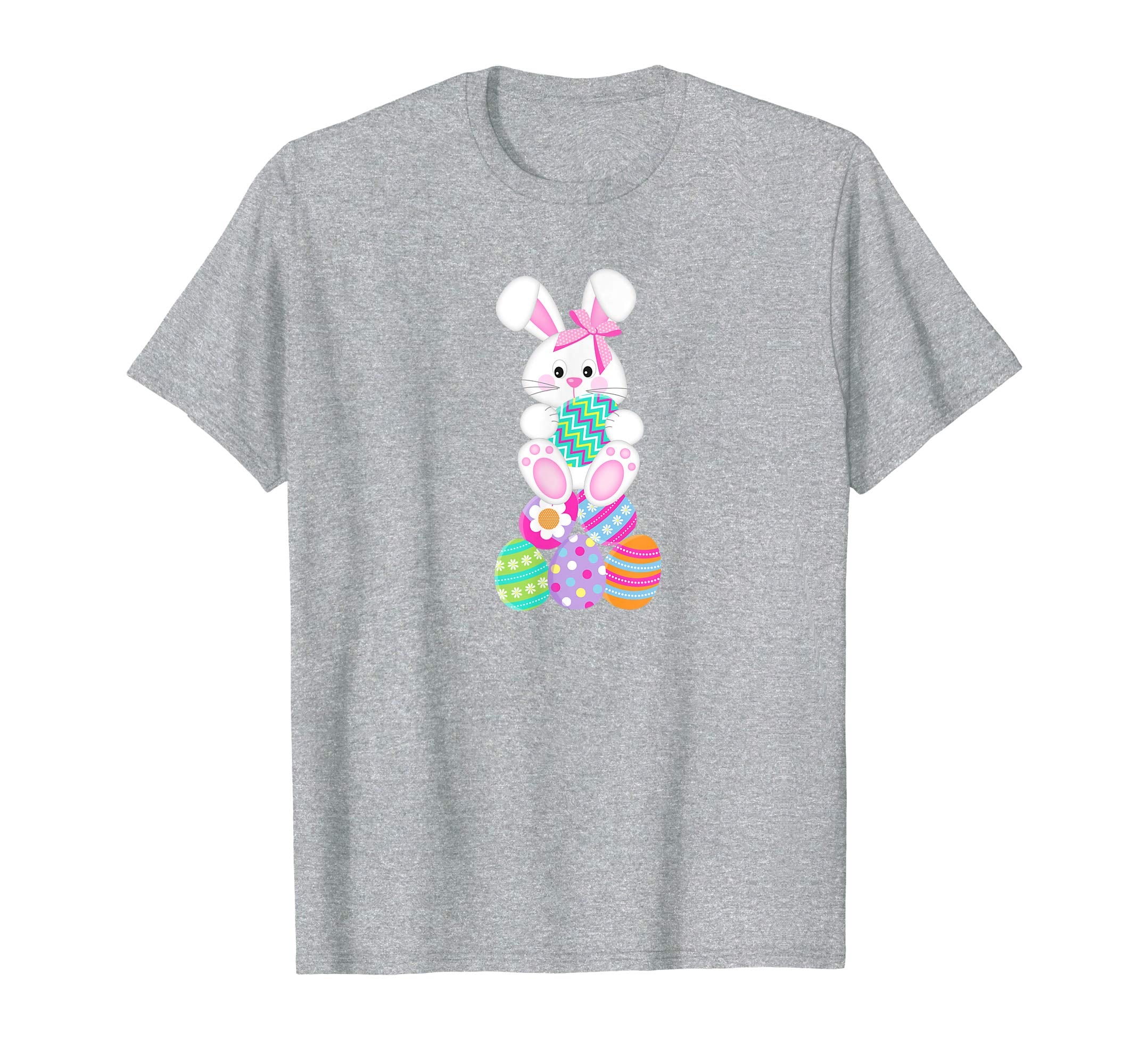 Cute Easter T-Shirt with Bunny and Easter Eggs