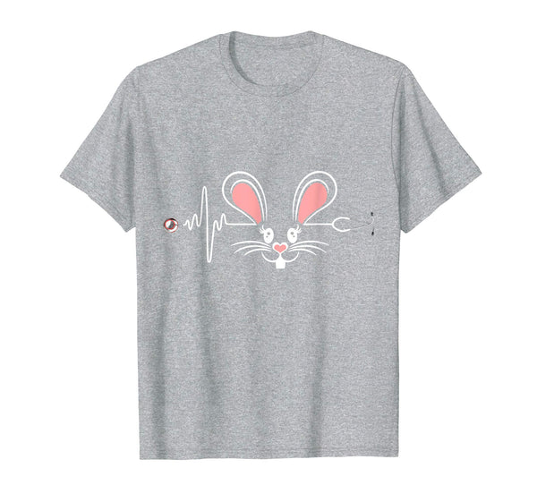 Funny Stethoscope Nurse Doctor Bunny Rabbit Easter T-Shirt