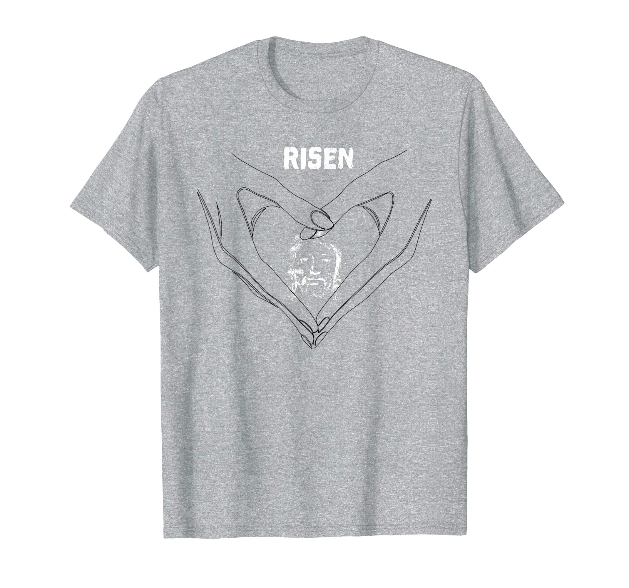 Heart Hands, Easter Jesus Risen T-Shirt Men Women Gift