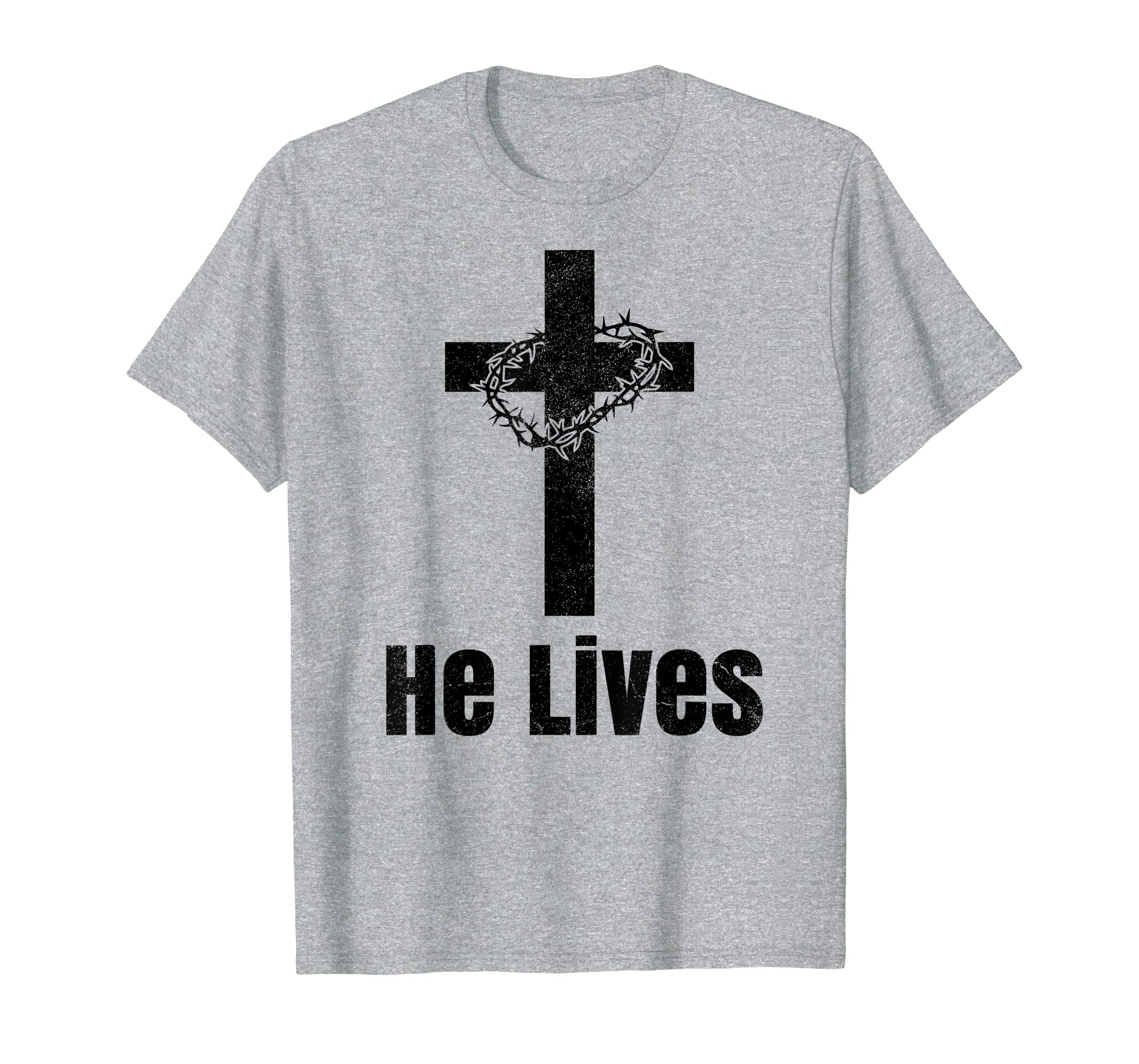 He Lives Easter Religious Christian Jesus Cross T Shirt