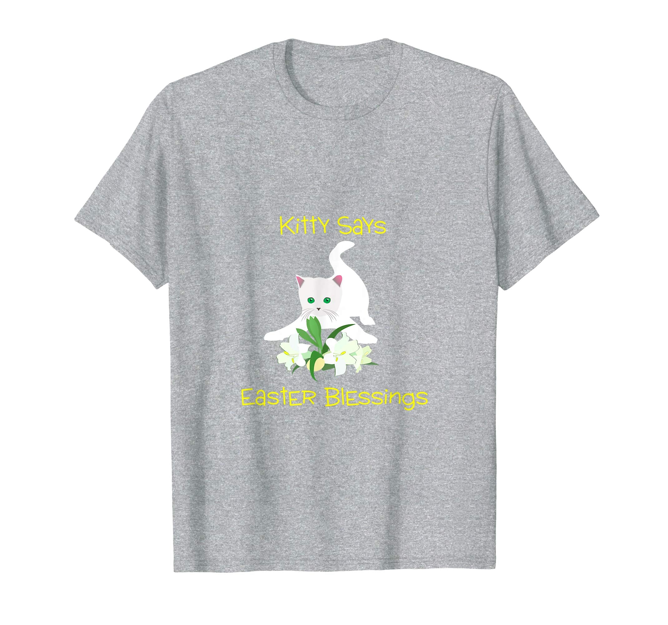 Kitty Says Easter Blessings Religious Children T-Shirt