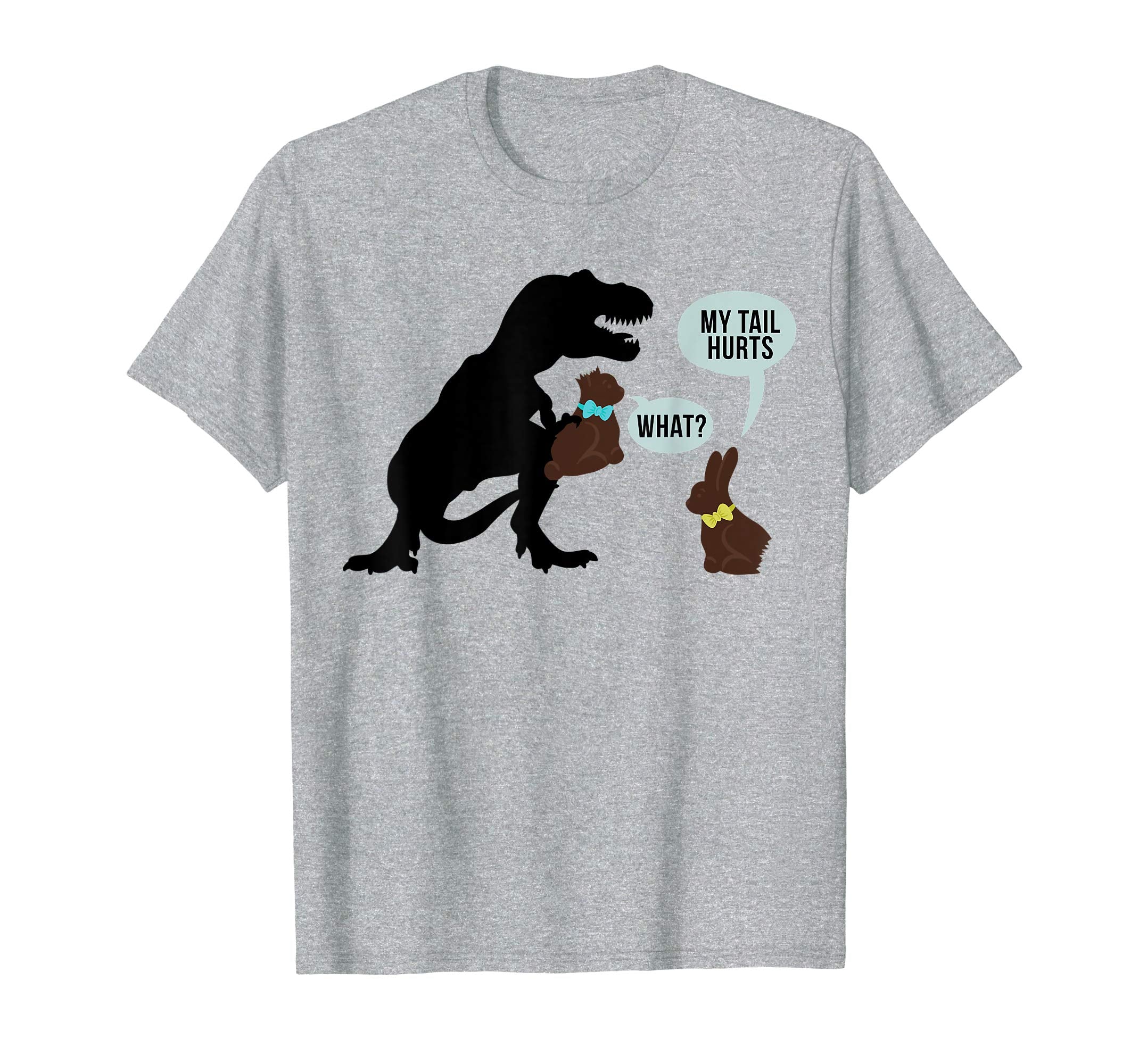 My Tail Hurts Dinosaur Chocolate Funny Easter Shirt Boys