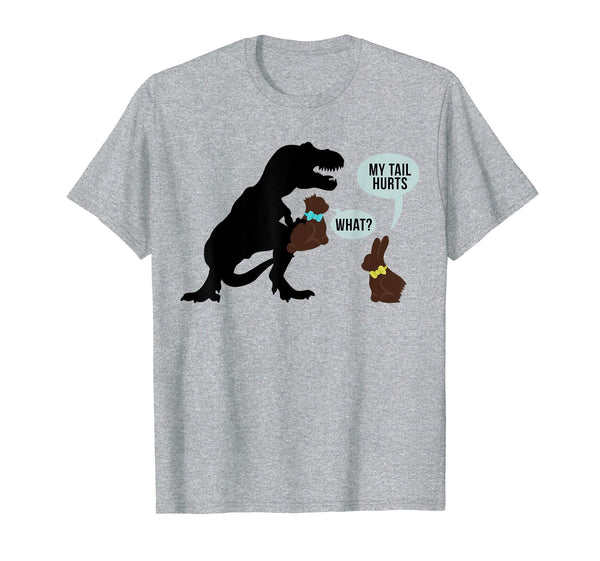 My Tail Hurts Dinosaur Chocolate Funny Easter Shirt Boys