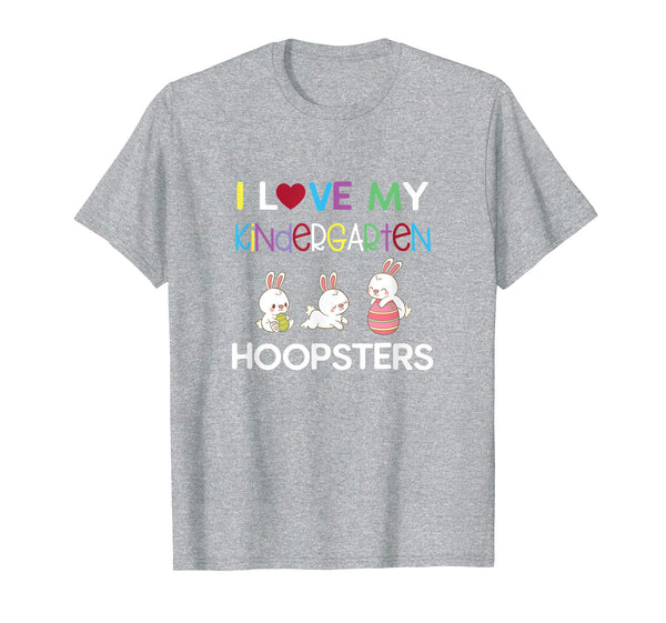 I Love My Kindergarten Hopsters Cool Easter Kids Shirt