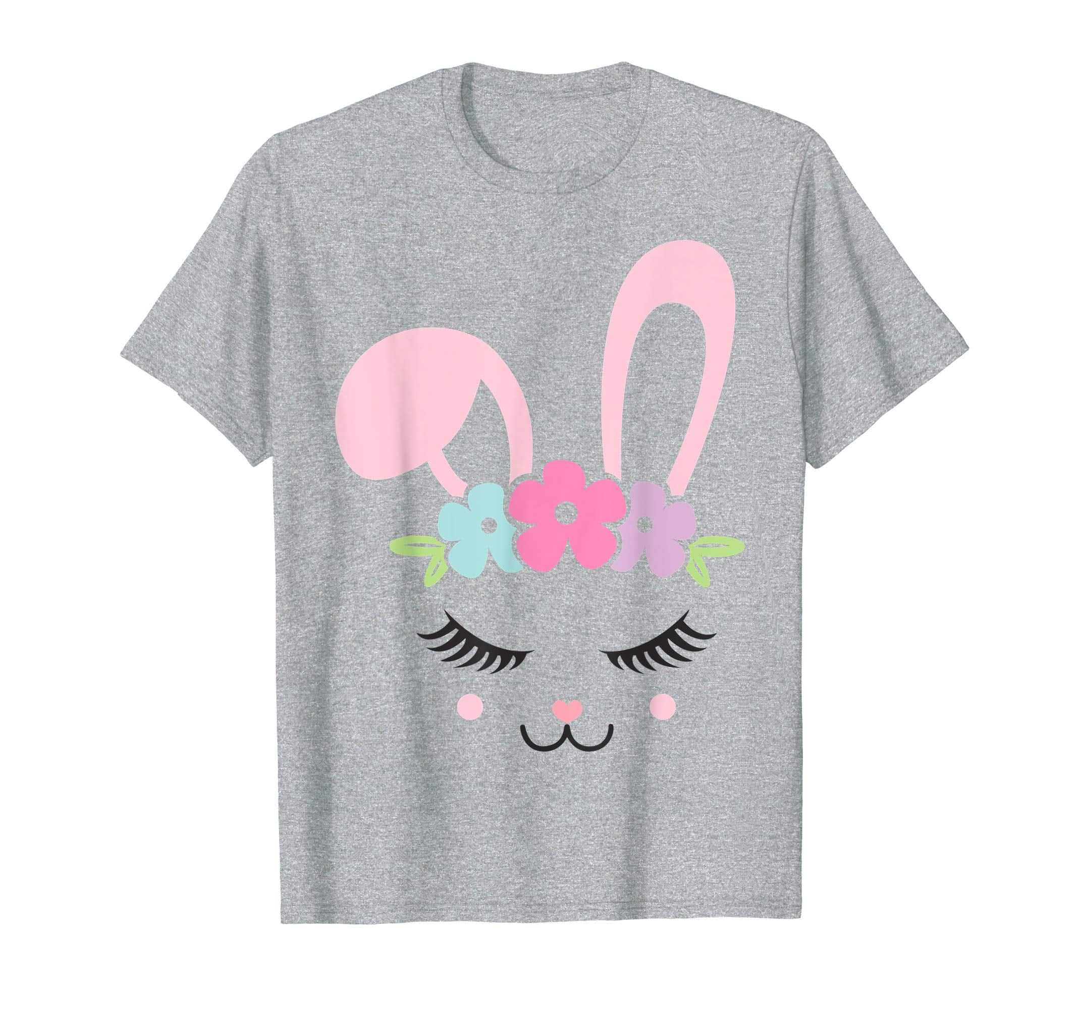 Floral Bunny Face Cute Rabbit Easter Gift Shirt