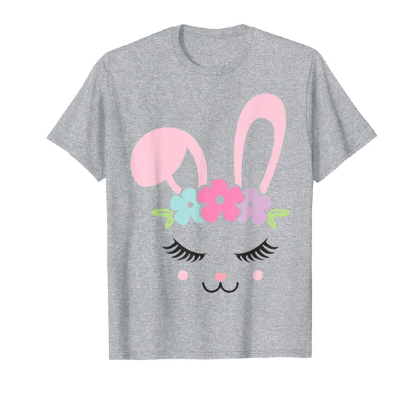 Floral Bunny Face Cute Rabbit Easter Gift Shirt