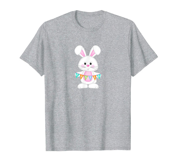 Cute Easter T-Shirt with Bunny and Easter Banner