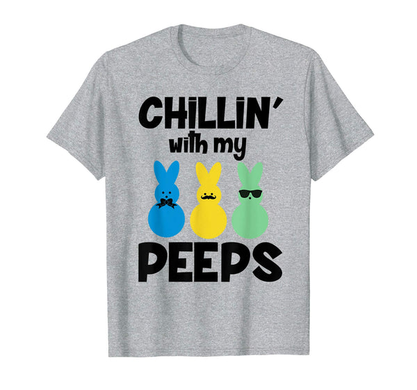 Chillin with my Peeps t-shirt Easter Bunny bow sunglasses