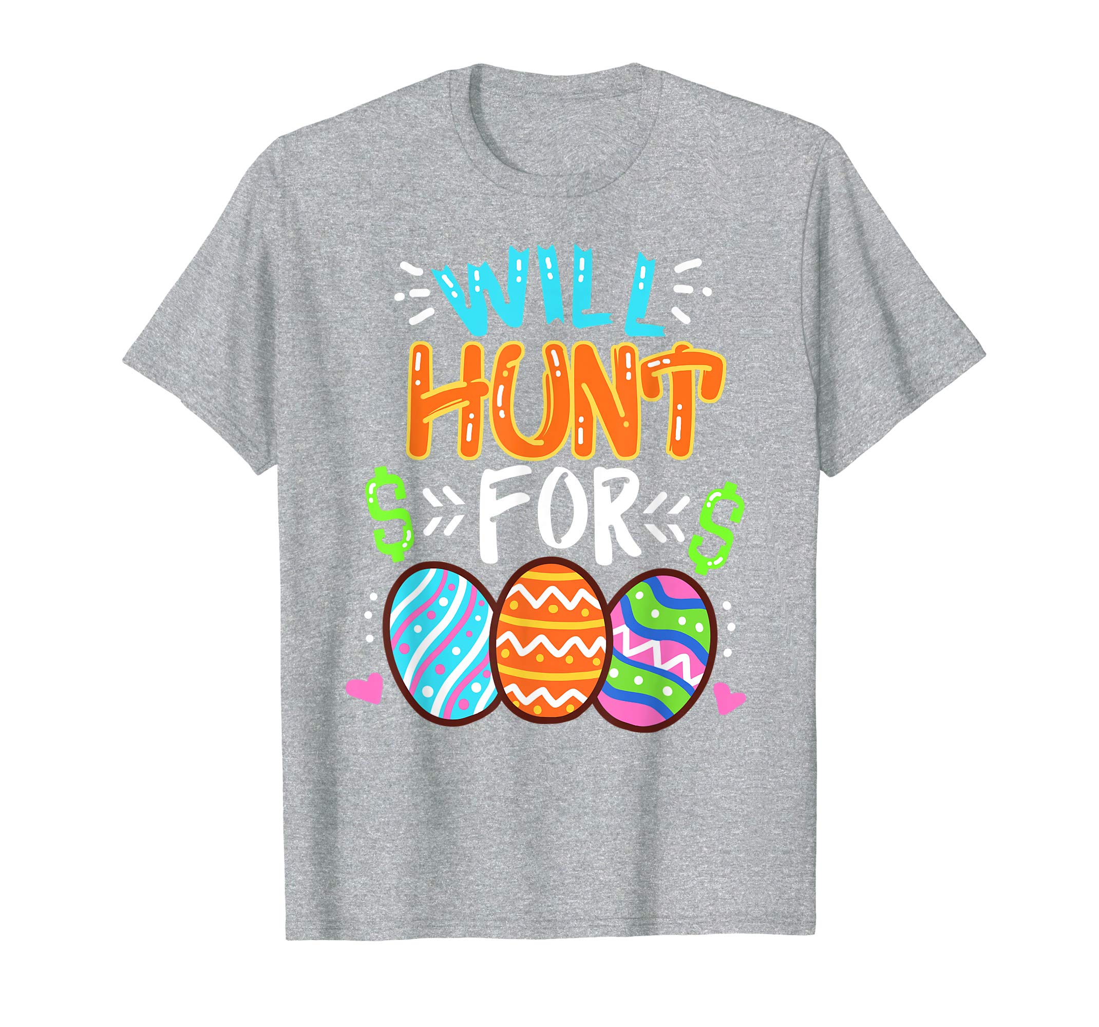 Happy Easter Day T-Shirt Colorful Egg Tee Gift Hunting Shirt
