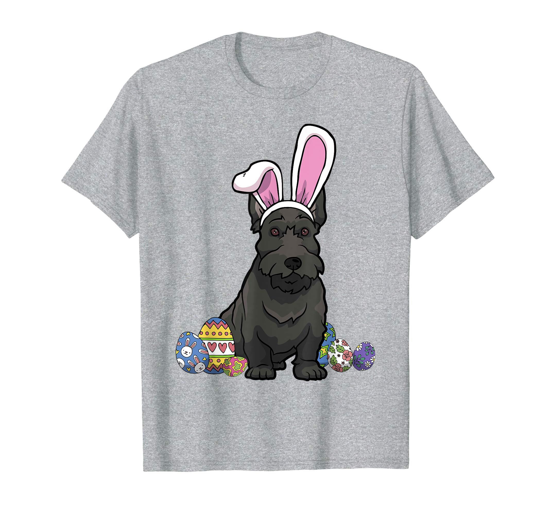 Scottish Terrier Dressed As Easter Bunny Rabbit Ears T-Shirt