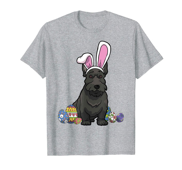 Scottish Terrier Dressed As Easter Bunny Rabbit Ears T-Shirt