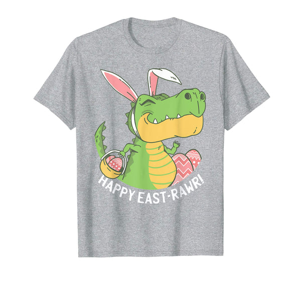Happy Eastrawr T Rex Bunny Egg Easter Dinosaur T Shirt Kids