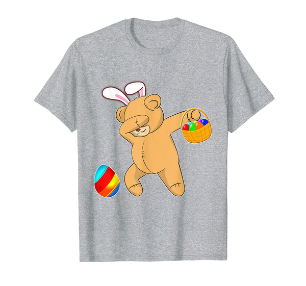Easter Bunny Dabbing Teddy Bear Tshirt Easter Egg Gift