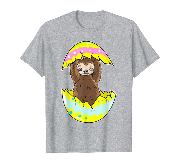 Funny Easter Shirt Sloth Easter Egg Kids Gift Happy Easter