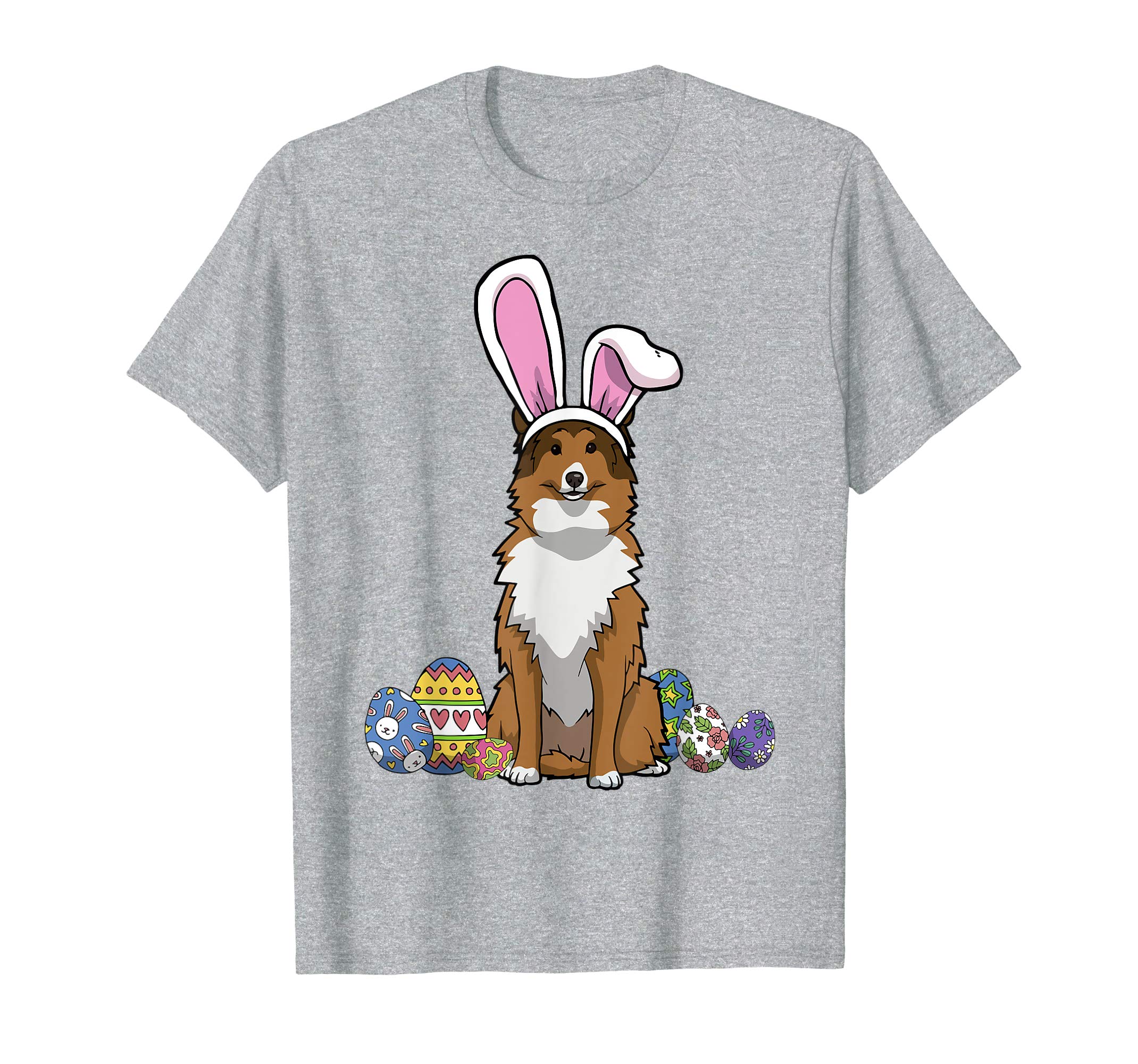 Shetland Sheepdog Dressed As Easter Bunny Rabbit Ears Shirt