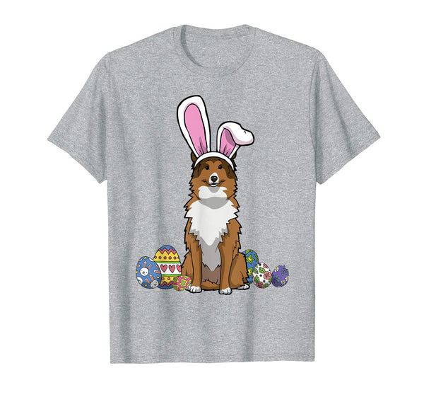 Shetland Sheepdog Dressed As Easter Bunny Rabbit Ears Shirt