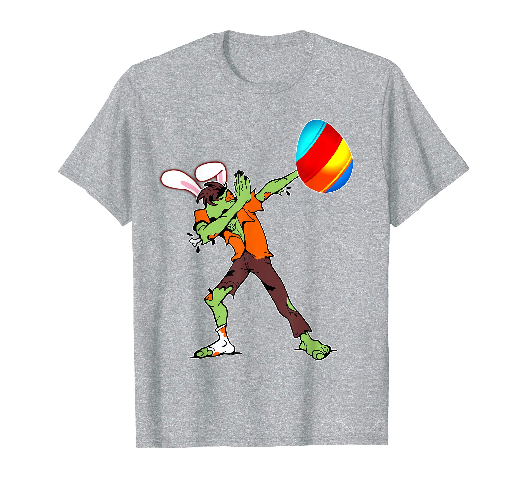 Easter Bunny Dabbing Zombie Tshirt Egg Ears Undead Gift