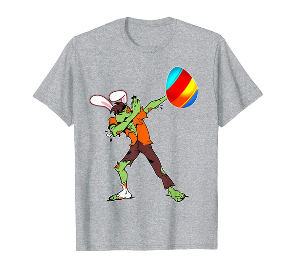 Easter Bunny Dabbing Zombie Tshirt Egg Ears Undead Gift