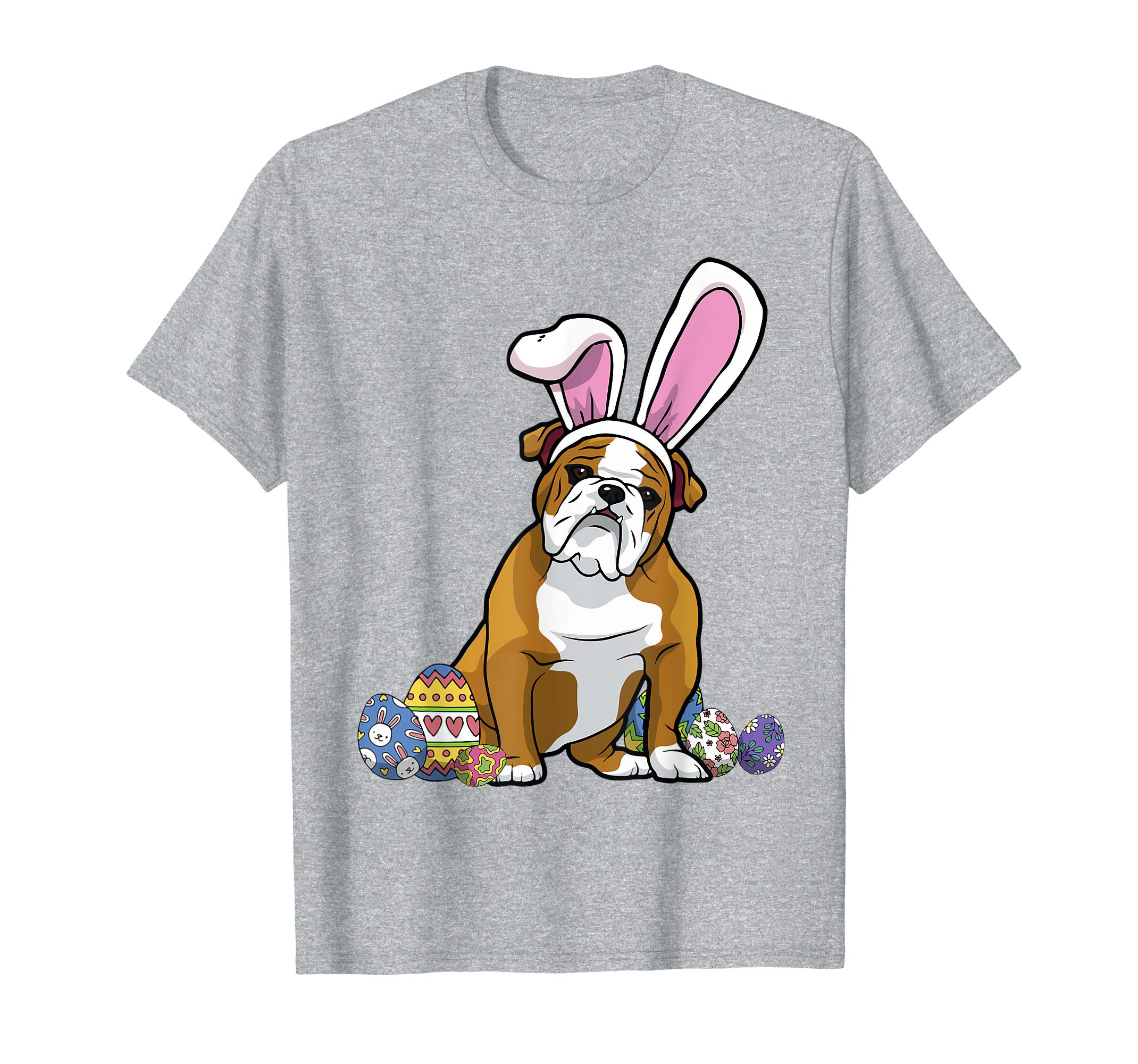 Bulldog Dressed As Easter Bunny With Rabbit Ears T-Shirt