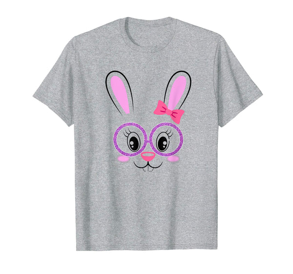 Easter Bunny Shirt Funny Happy Easter Girl bunny Face Gift