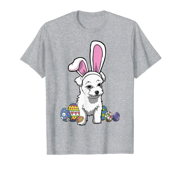 Havanese Dressed As Easter Bunny With Rabbit Ears T-Shirt