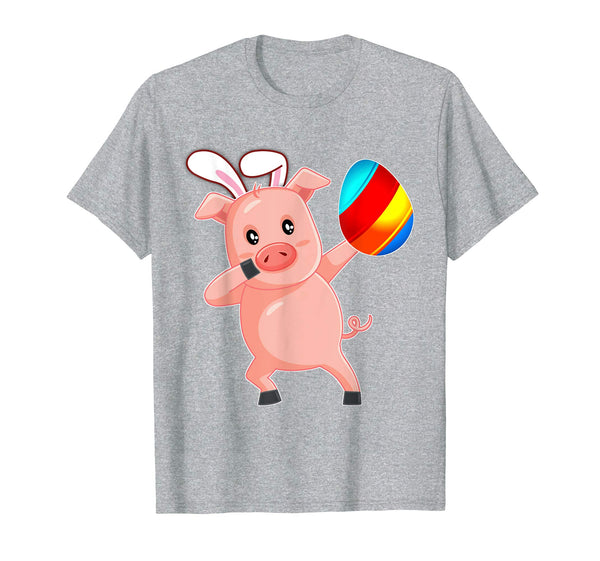 Easter Bunny Dabbing Pig Hog Tshirt Egg Ears Gift