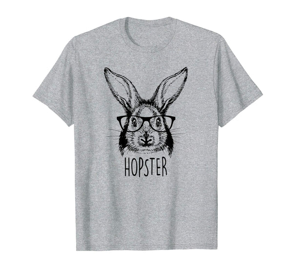 Hopster Easter Bunny Funny Hipster Rabbit T-Shirt