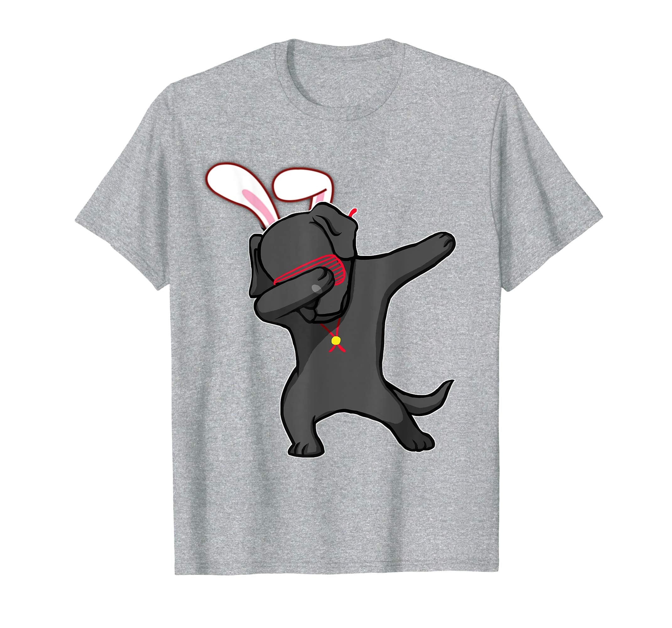 Easter Bunny Dabbing Labrador Dog Tshirt Rabbit Ears Animal