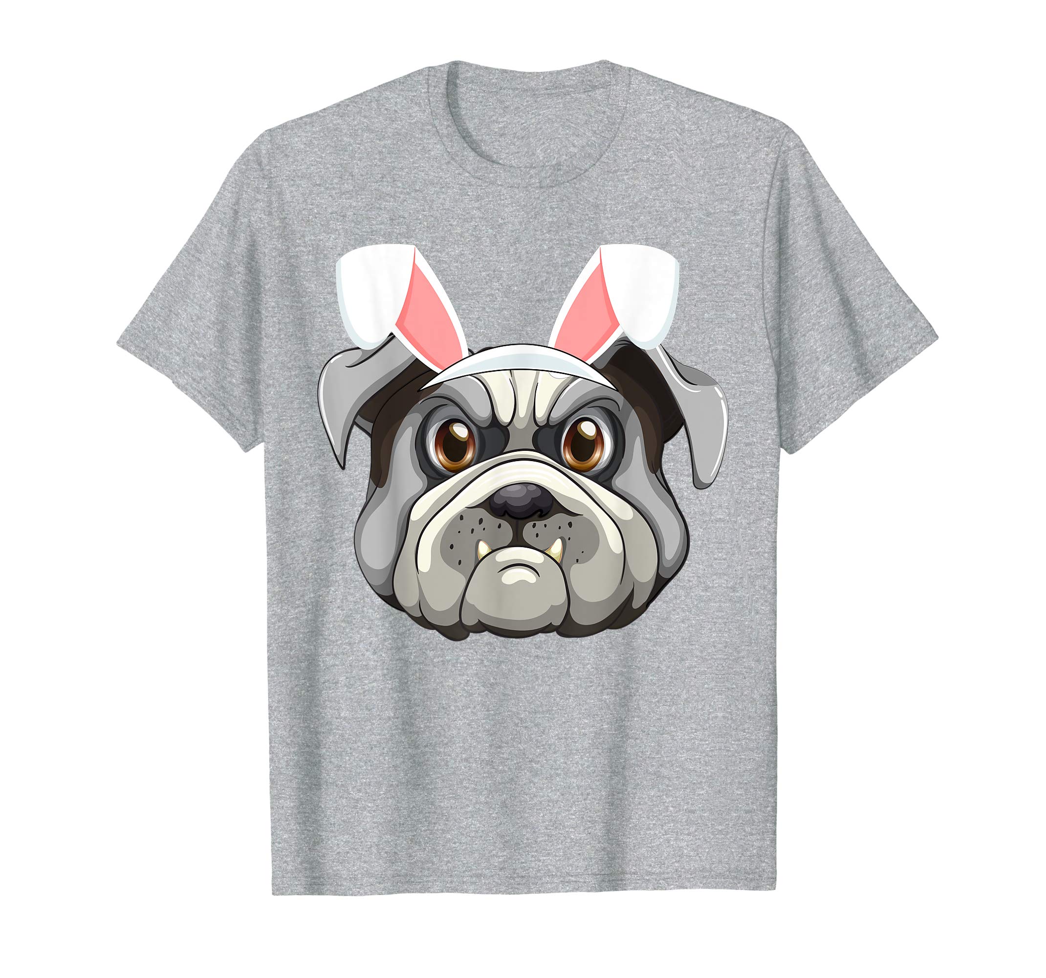 Cute Bulldog with Easter Bunny Ears Dog T-Shirt