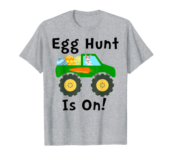 Egg Hunt Is On Tshirt Monster- Truck Lovers Easter Kids Shir