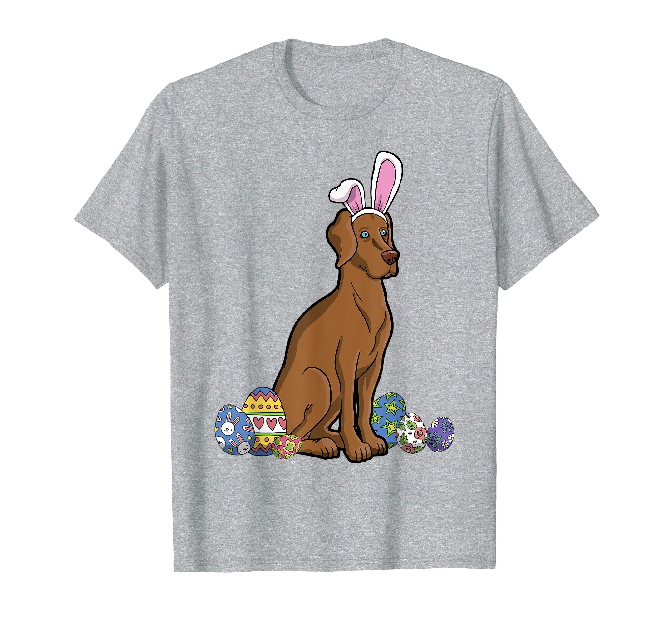 Vizsla Dressed As Easter Bunny With Rabbit Ears T-Shirt