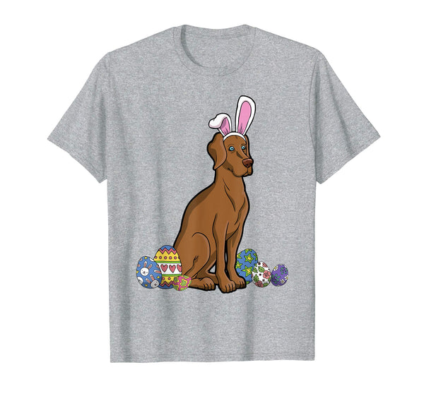 Vizsla Dressed As Easter Bunny With Rabbit Ears T-Shirt