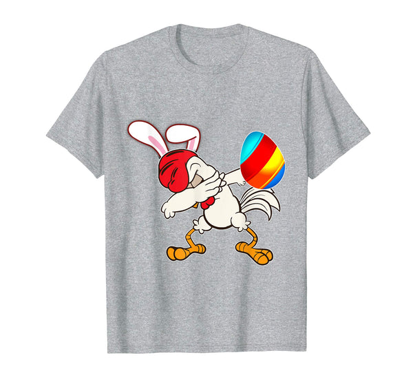 Easter Bunny Dabbing Chicken Rooster Tshirt Egg Ears Gift