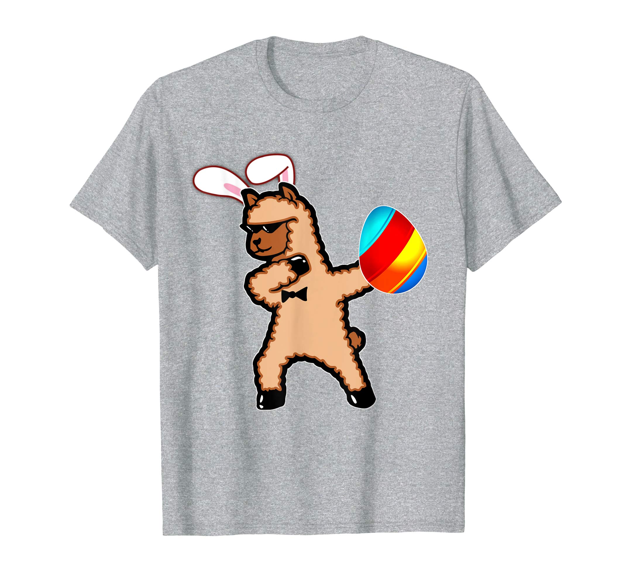 Easter Bunny Dabbing Llama Alpaca Tshirt Egg Ears Gift