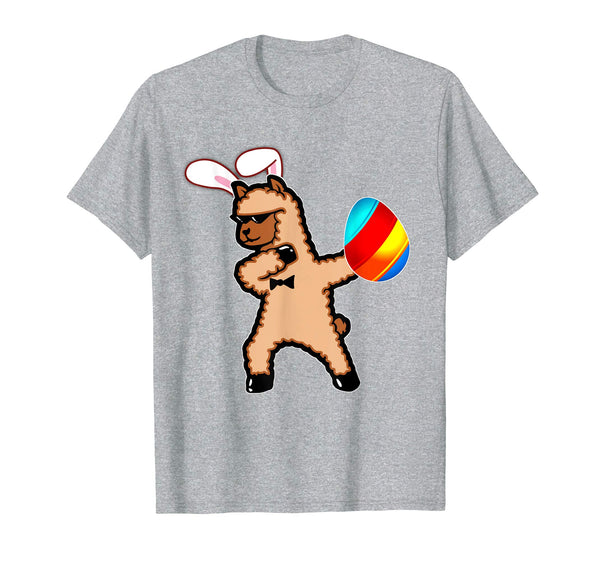 Easter Bunny Dabbing Llama Alpaca Tshirt Egg Ears Gift