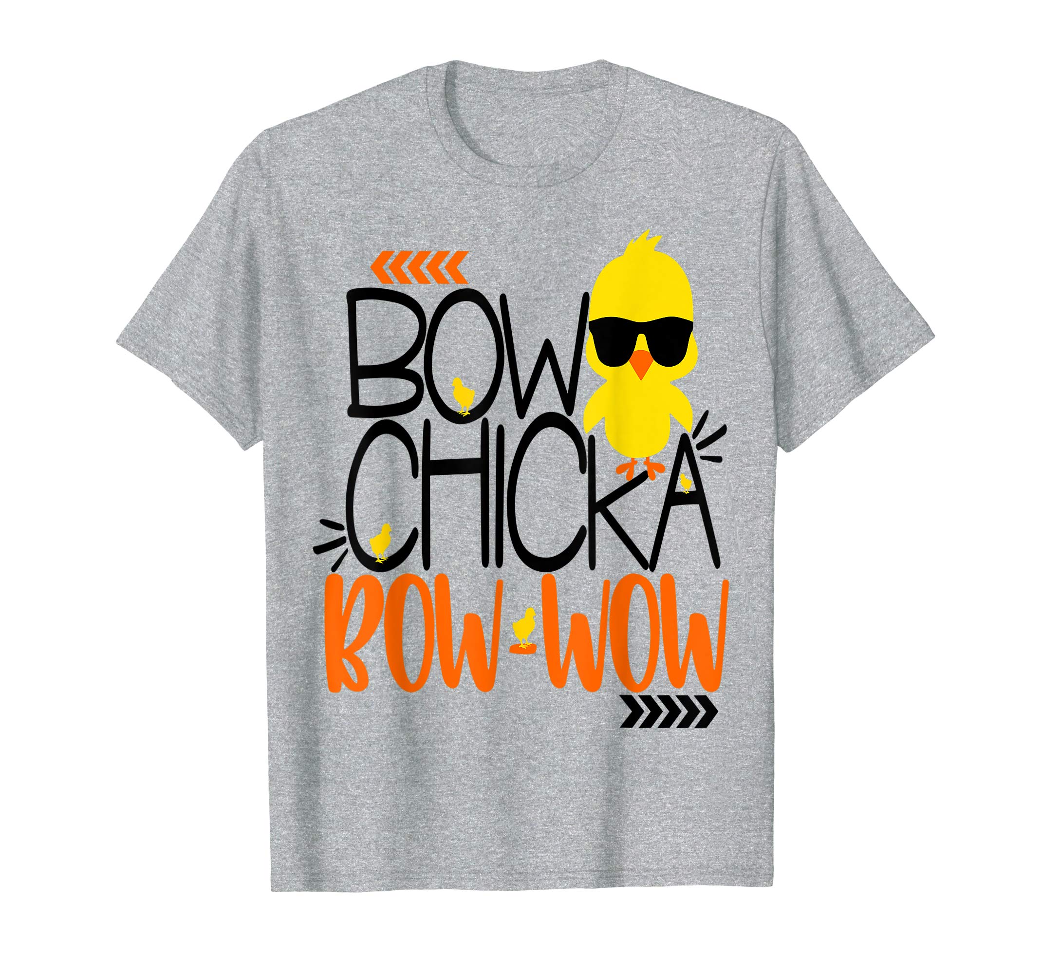 Cute Bow Chicka Bow Wow Easter Shirt Kids Boys Son Egg Hunt