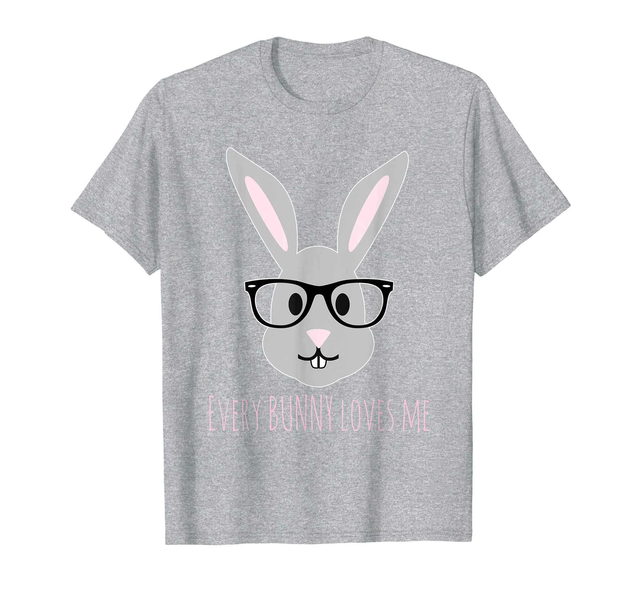 Happy Easter T-Shirt Cute Bunny Head with Glasses TShirt